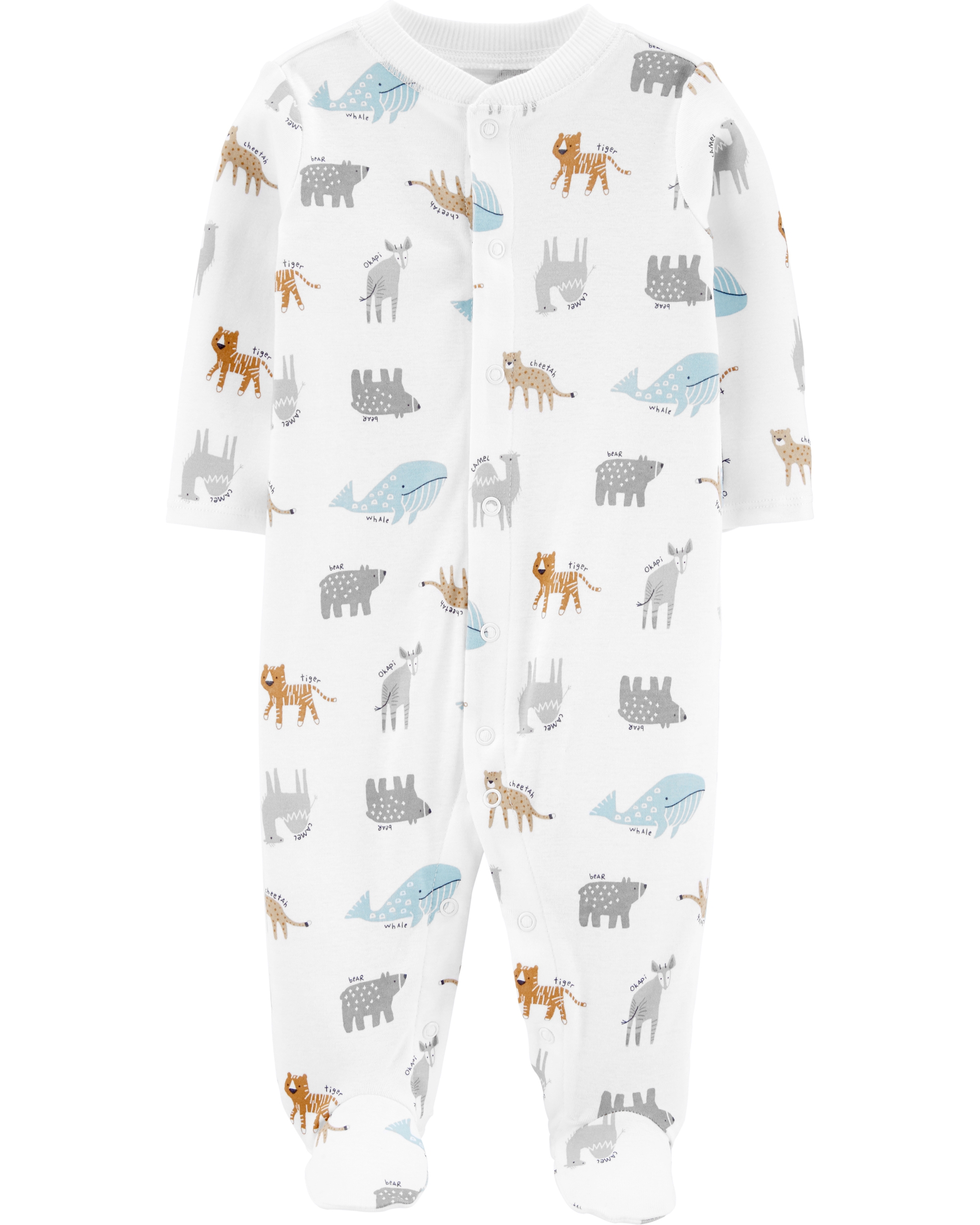 Carter’s Pijama Animale 100% Bumbac Organic imagine