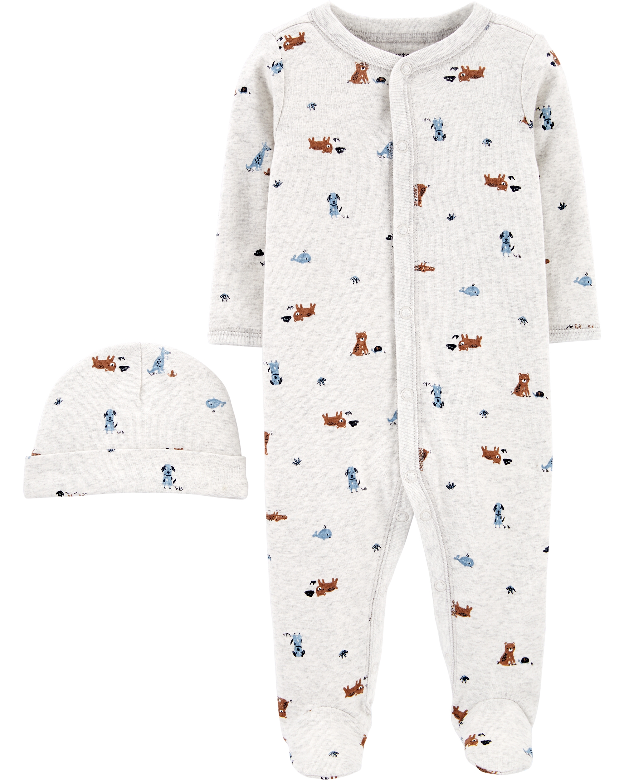 Carter’s Set 2 piese pijama si caciulita Catei