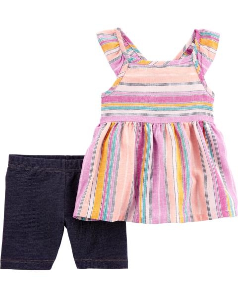 Pantaloni Scurti 2 In 1 Barbati 20 Carter's Set 2 piese top si pantaloni scurti