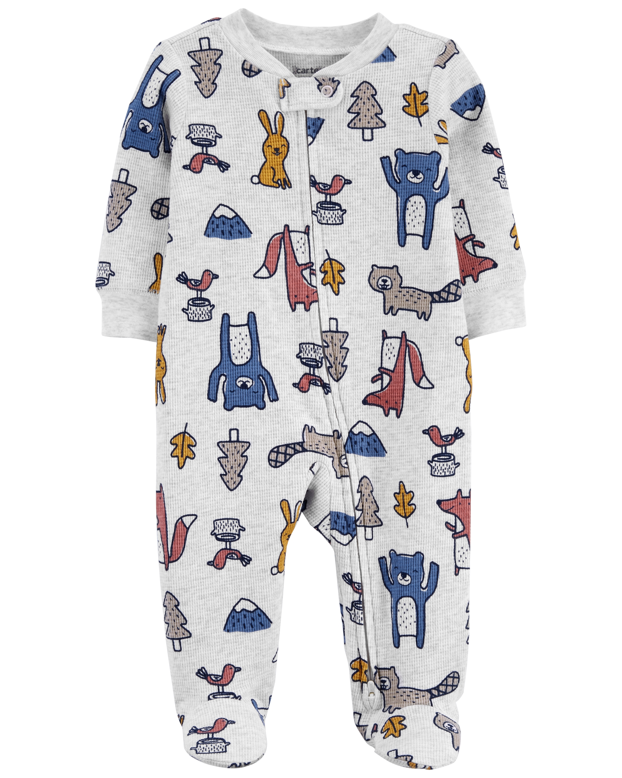 Carter’s Pijama cu fermoar reversibil Animalute Carter's imagine 2022