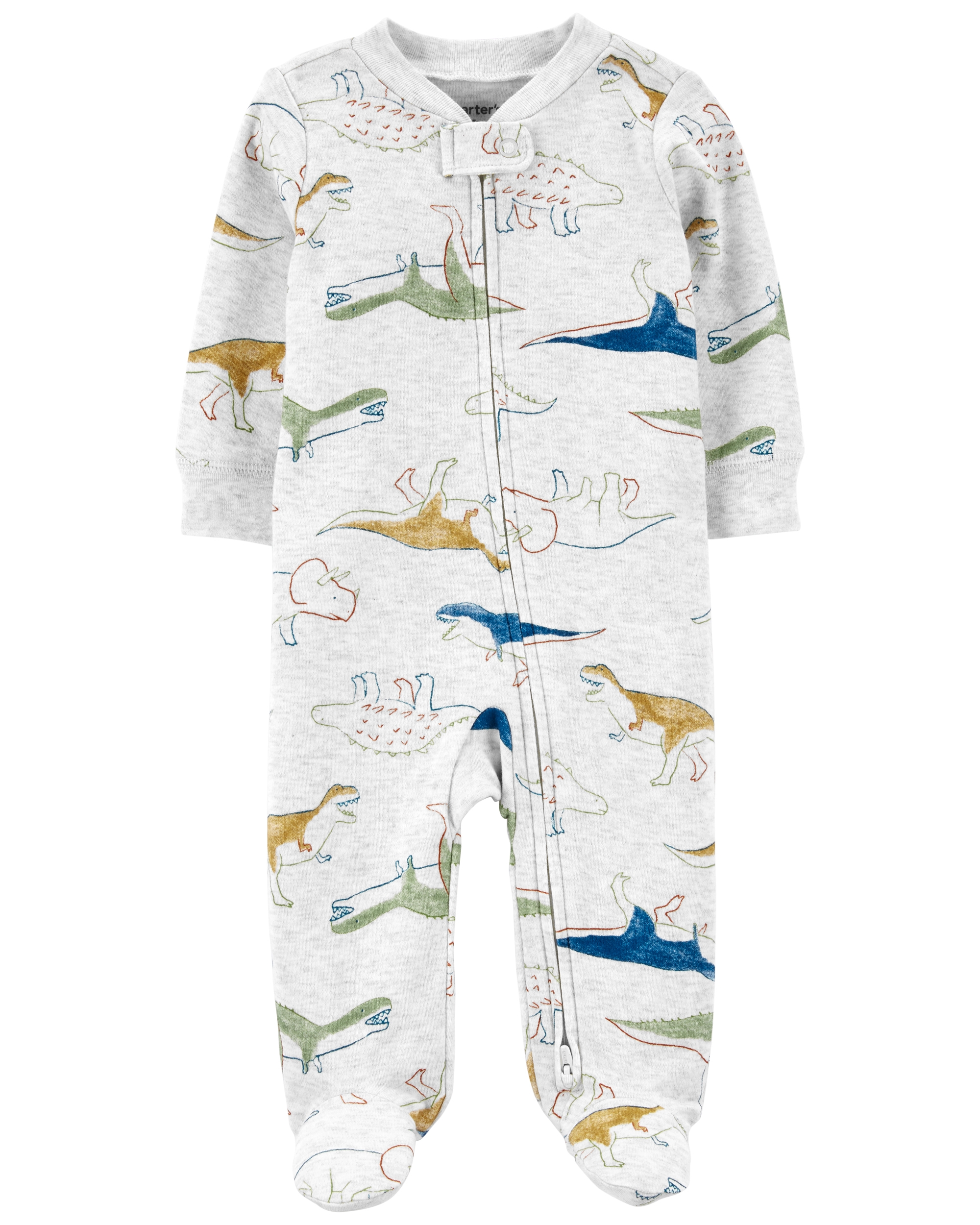 Carter’s Pijama cu fermoar reversibil Dinozauri Carter's imagine 2022
