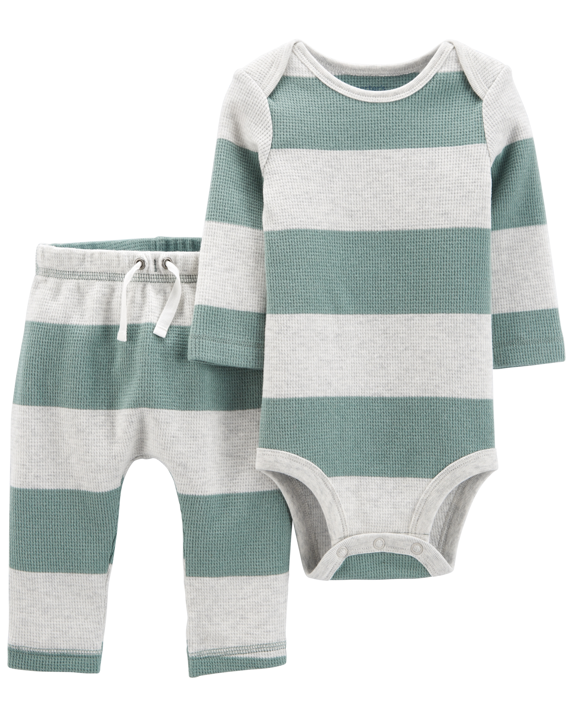 Carter\'s Set 2 piese body si pantaloni dungi