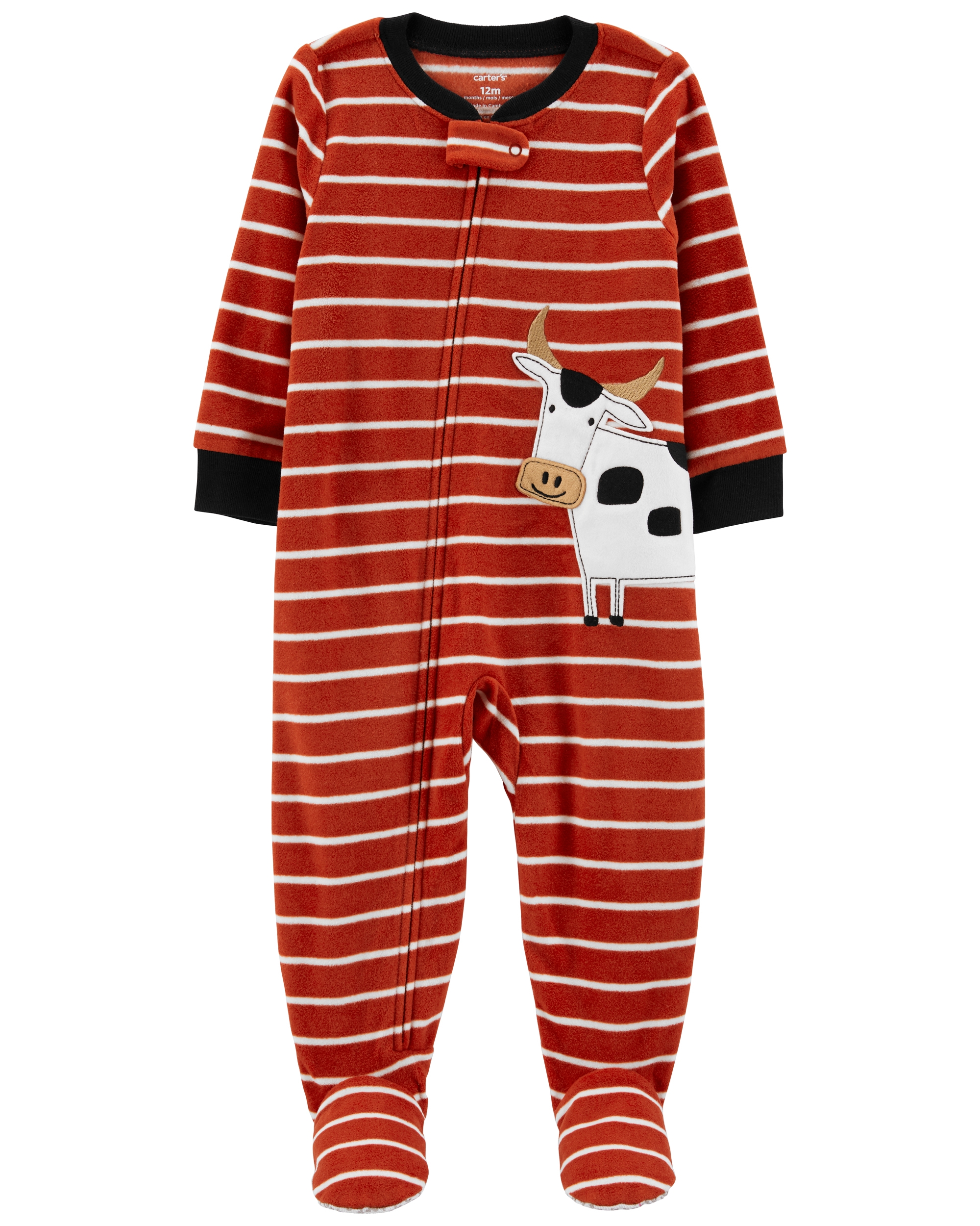 Carter’s Pijama fleece Vacuta baieti