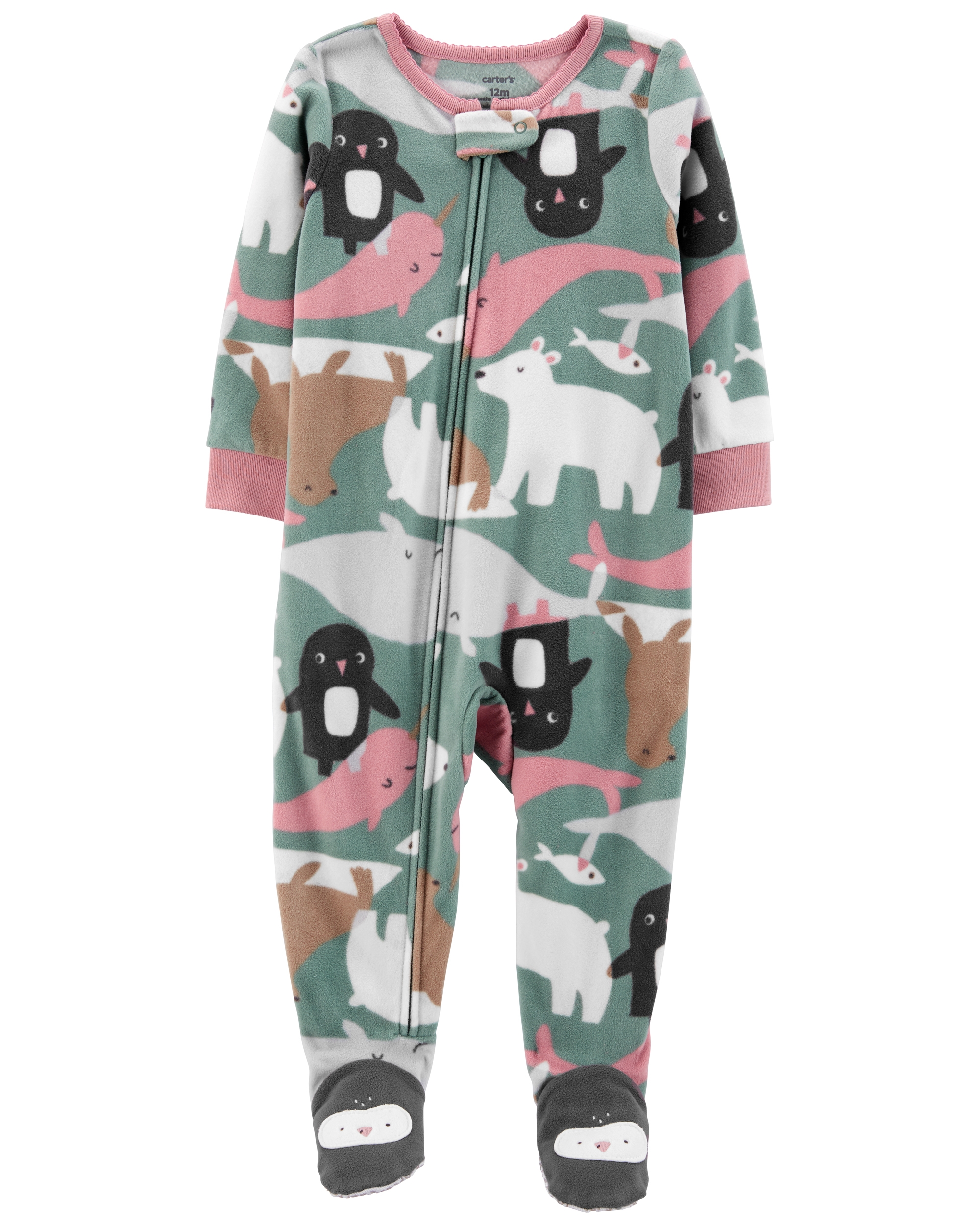 Carter’s Pijama fleece Pinguin Carter's imagine 2022