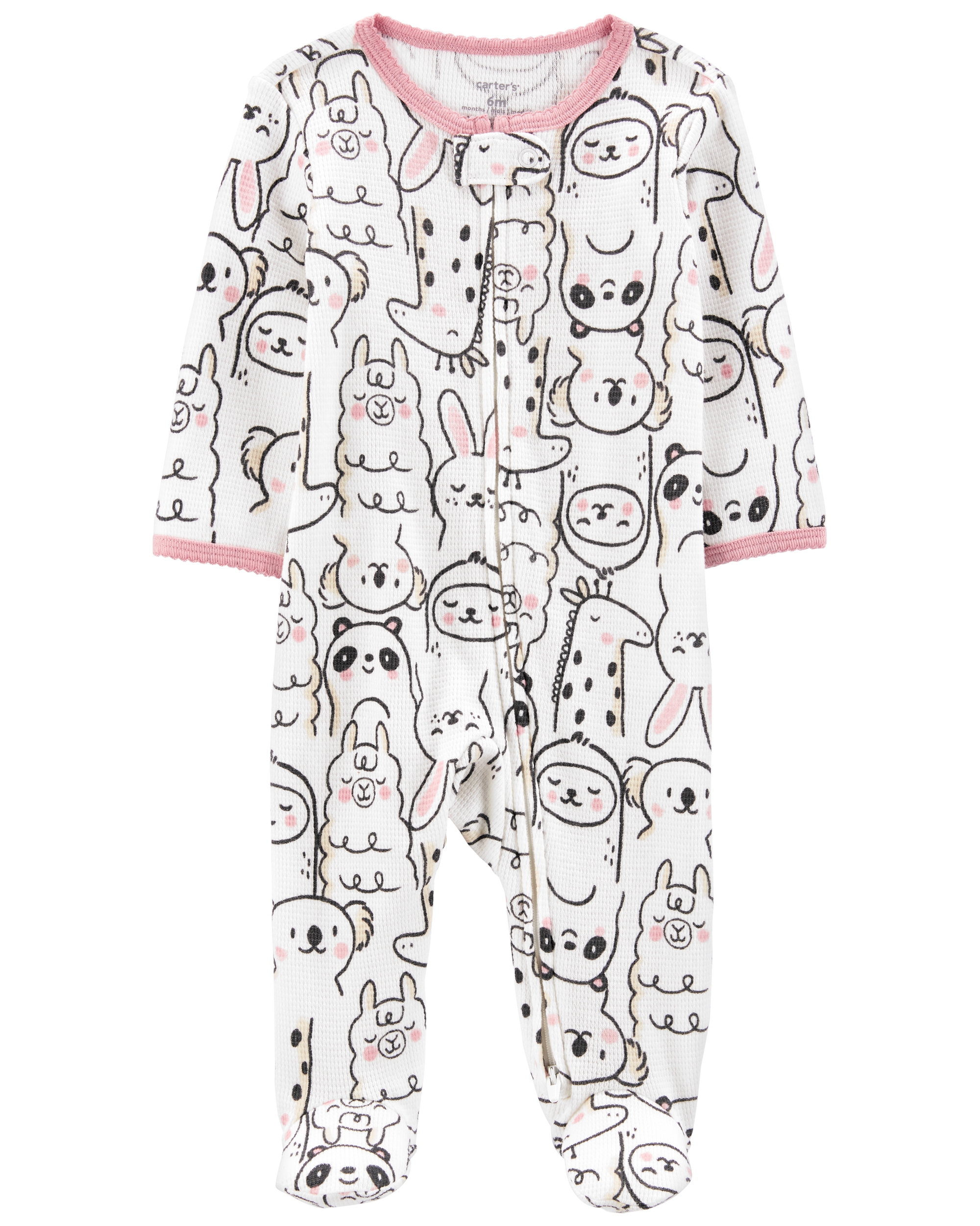 Carter’s Pijama cu fermoar reversibil Animale Carter's imagine 2022