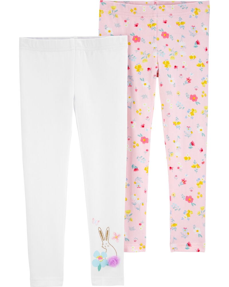 Carter’s Set 2 pantaloni iepuras si floricele