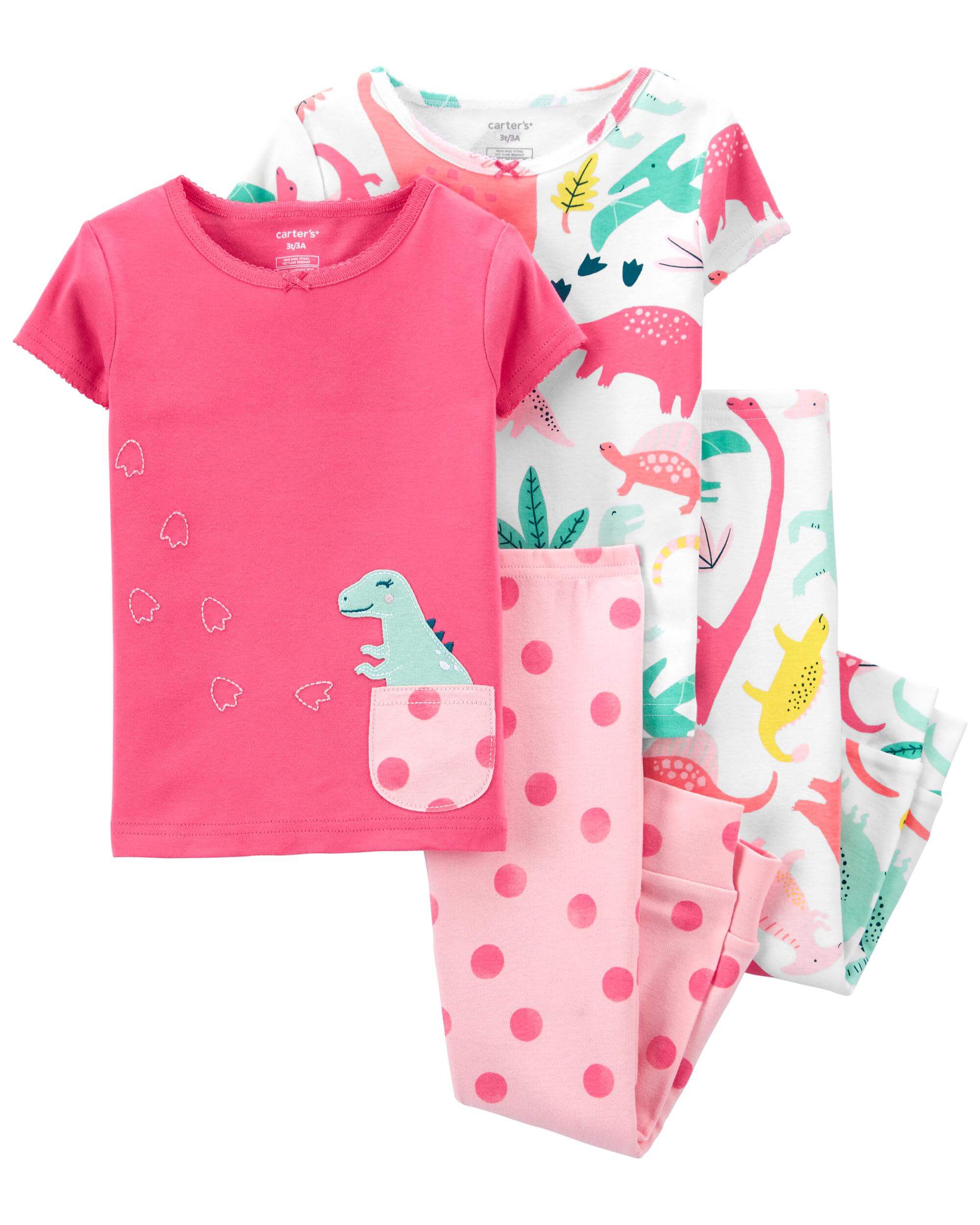 Carter’s Set 2 pijamale Dinozaur