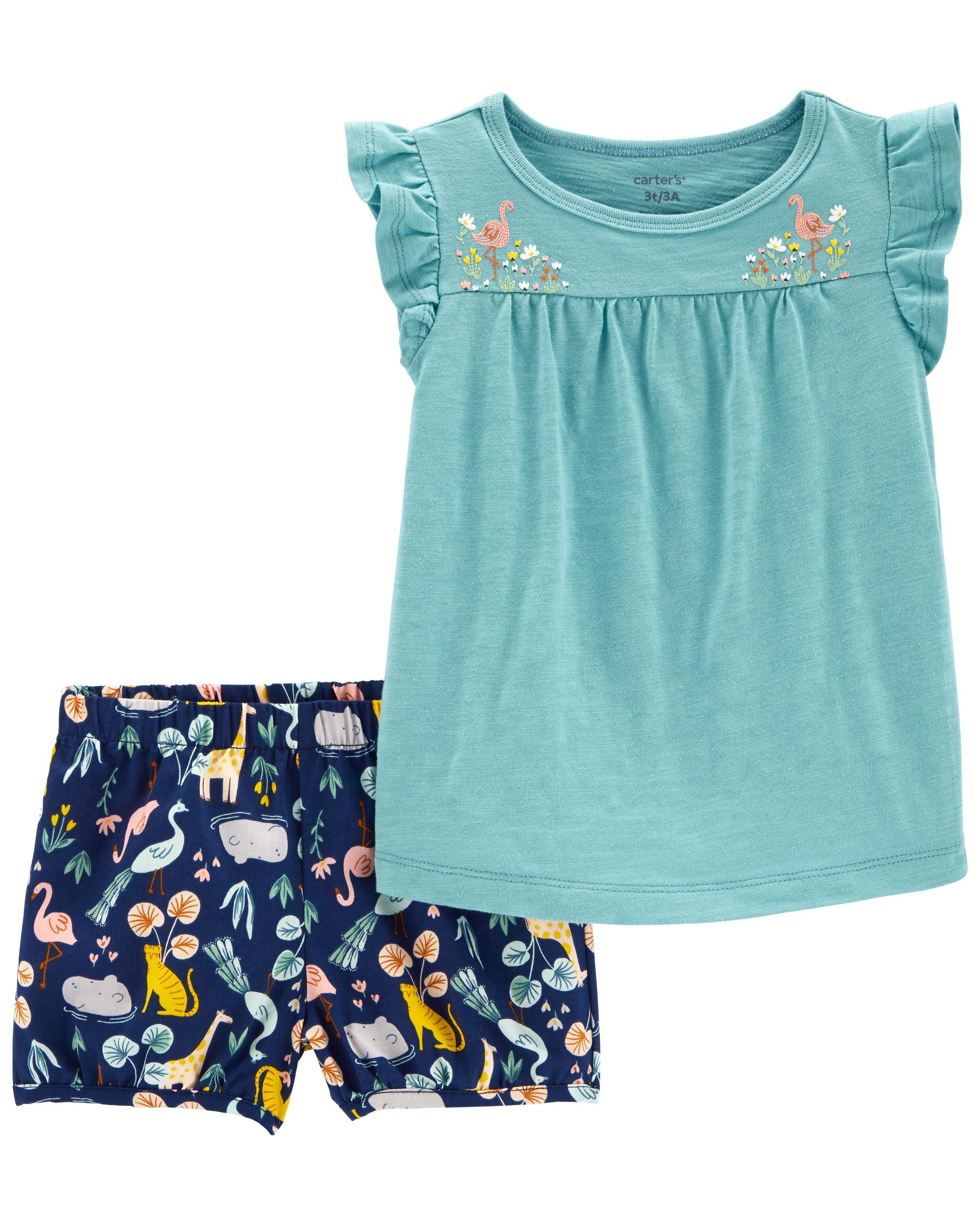 Pantaloni Scurti 2 In 1 Barbati 59 Set 2 piese tricou si pantaloni scurti Flamingo