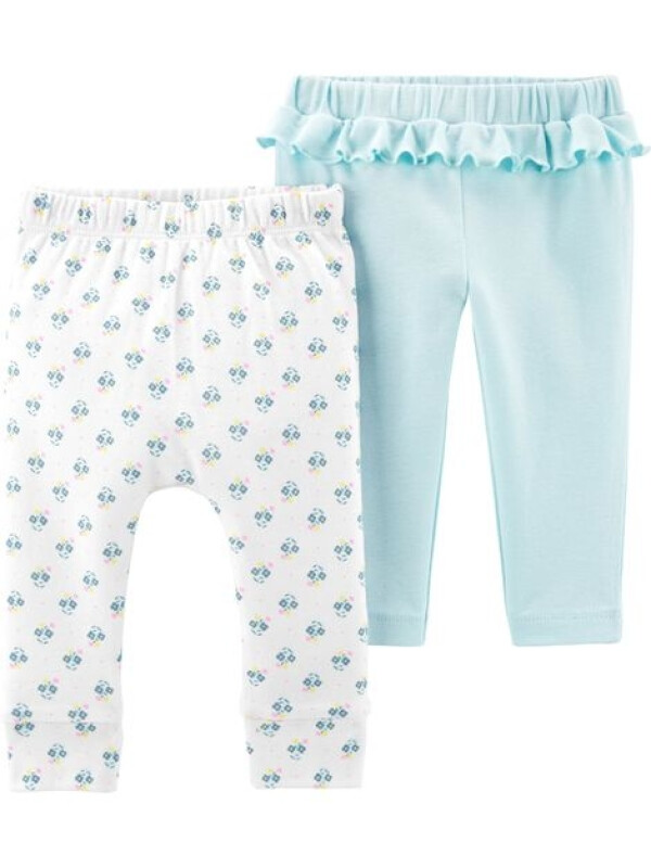 Carter's Set 2 piese pantaloni floral/uni