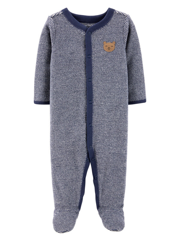 Carter's Pijama bebe cu dungi Ursulet