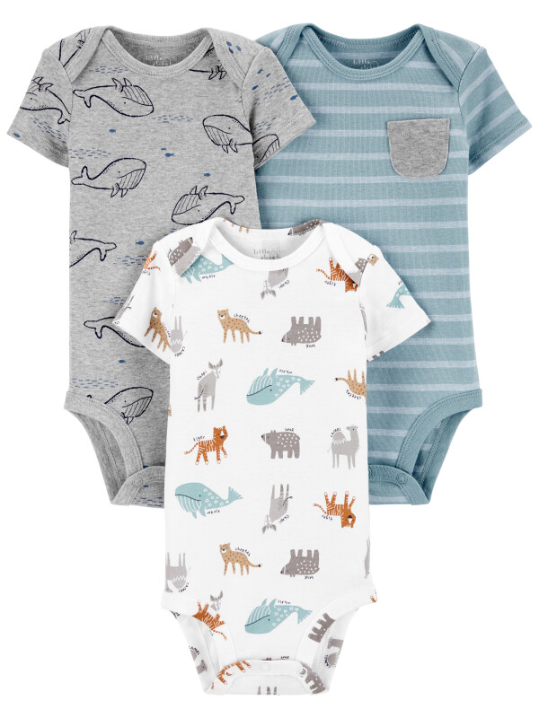 Carter’s Set 3 Piese body Animale 100% Bumbac Organic