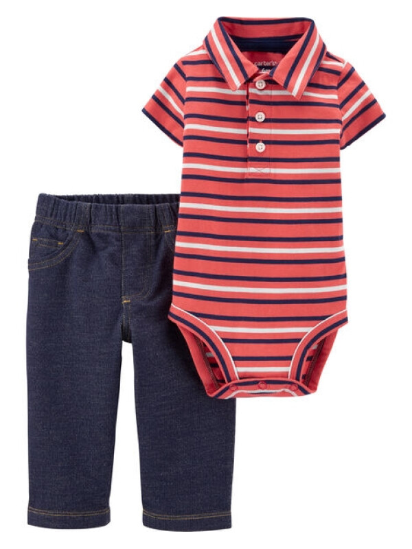 Carter’s Set 2 Piese Polo body & pantaloni 
