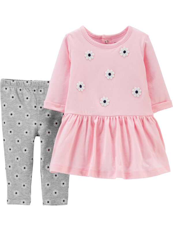 Carter's Set 2 Piese rochie & colanți Flori