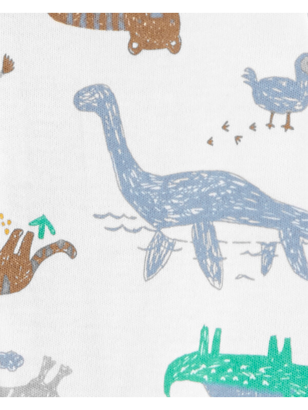 Carter's- Pijama bebe cu fermoar reversibil Dinozauri
