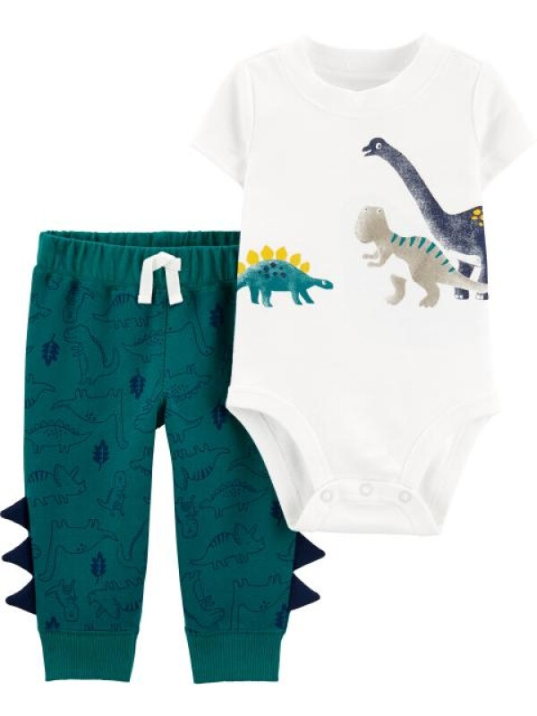Carter's Set 2 piese body si pantaloni Dinozauri