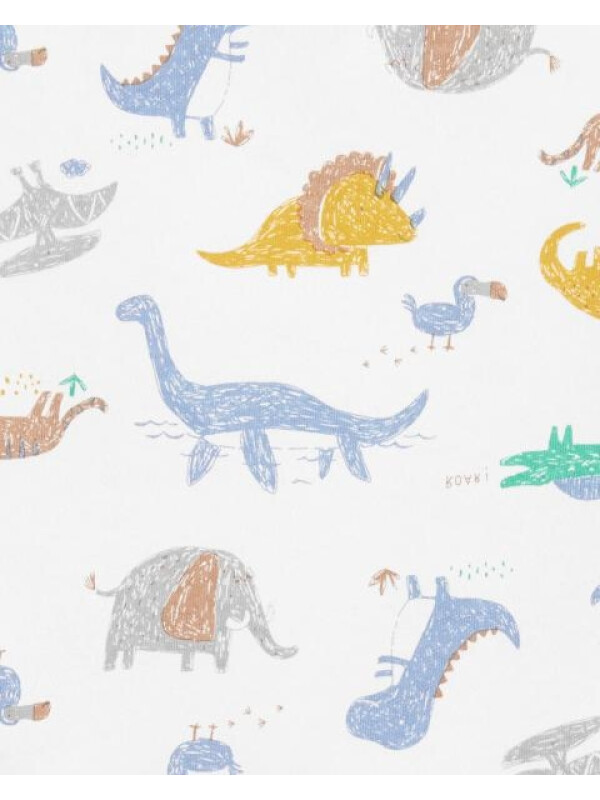 Carter's Set 2 piese tricou si salopeta Dinozaur