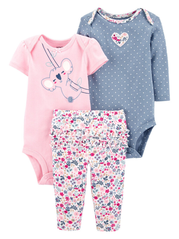 Carter’s Set 3 Piese bebelus 2 body si pantaloni Koala