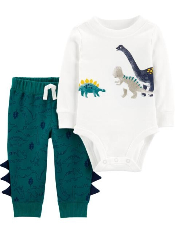 Carter's Set 2 piese body si pantaloni Dinozauri 