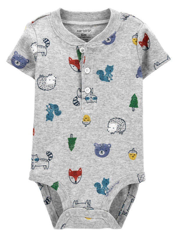 Carter's Body cu nasturi Animale