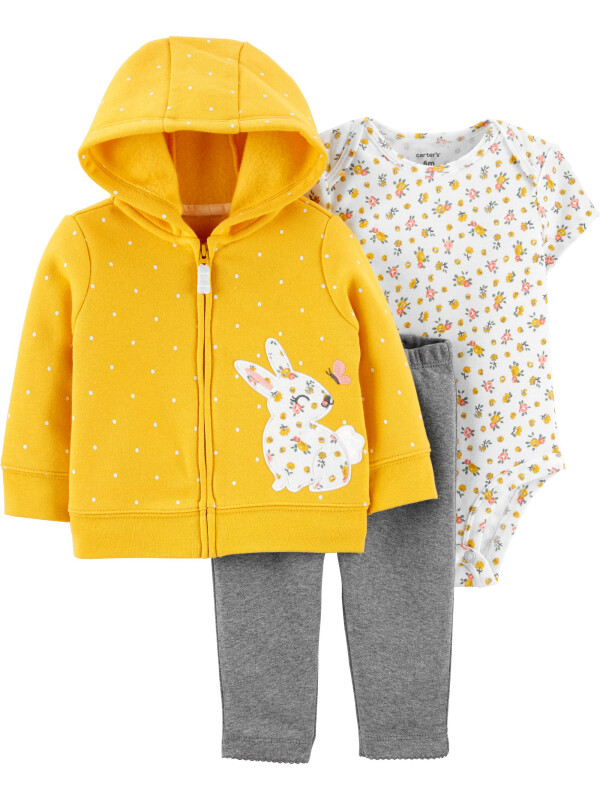 Carter’s Set 3 piese hanorac pantaloni si body Iepuras