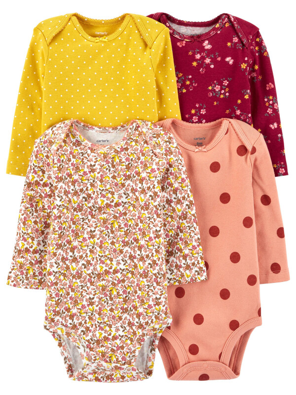 Carter's Set 4 piese bebe body Flori