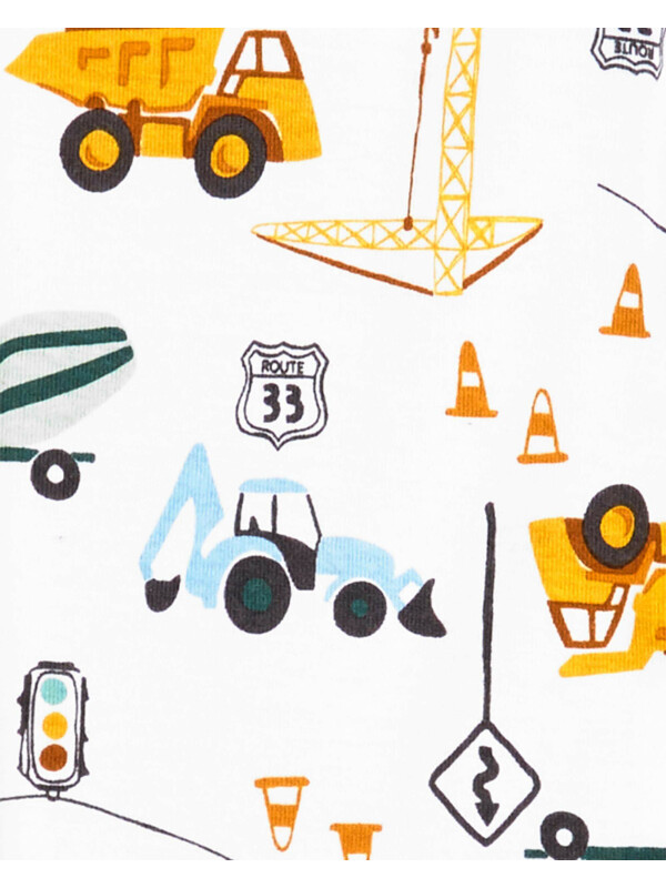 Carter's Pijama cu fermoar Constructii 