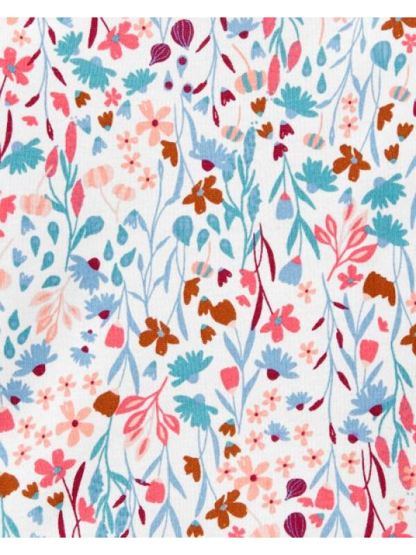 Carter's Set 2 piese bluza si salopeta Flori