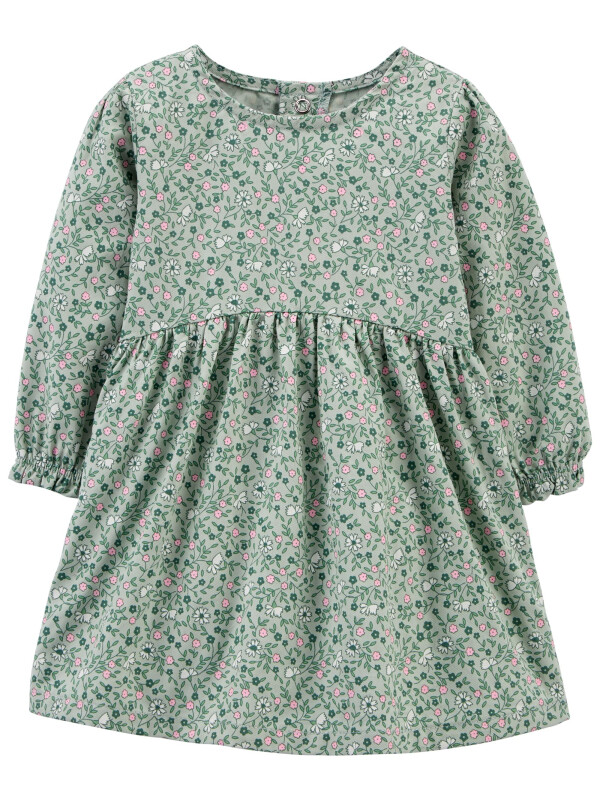 Carter's Set 3 piese rochita vesta si ciorapei Flori 