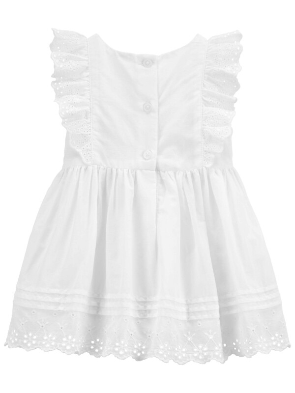 OshKosh Rochie alba brodata