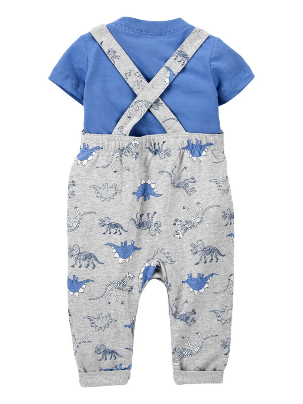 Carter’s Set 2 piese tricou si salopeta Dinozauri