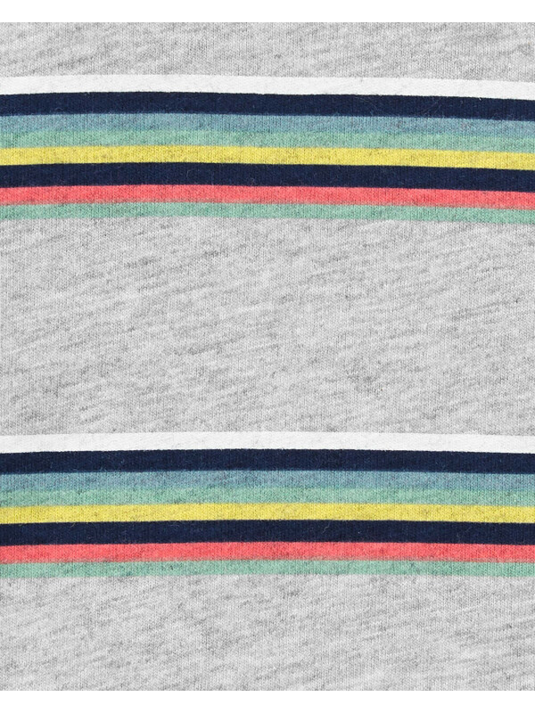 Carter’s Set 2 piese tricou cu dungi si salopeta