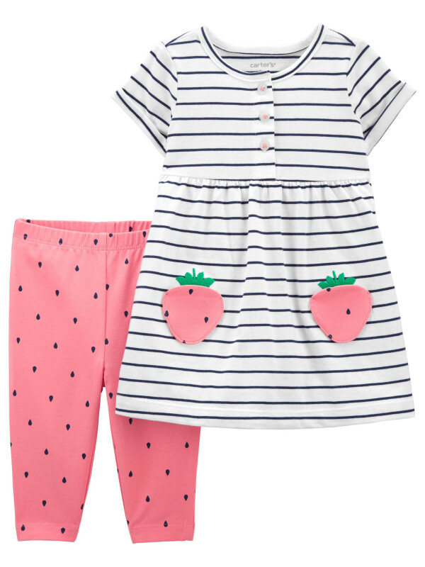 Carter’s Set 2 piese rochita si pantaloni Capsuni