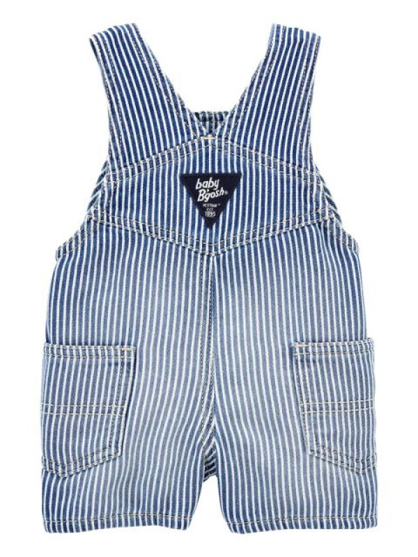 OshKosh Salopeta scurta denim cu dungi 