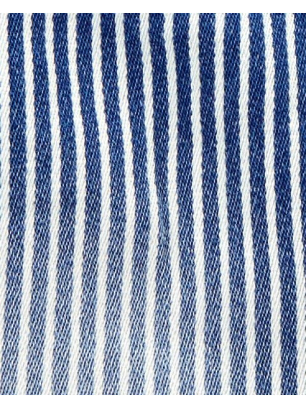 OshKosh Salopeta scurta denim cu dungi 