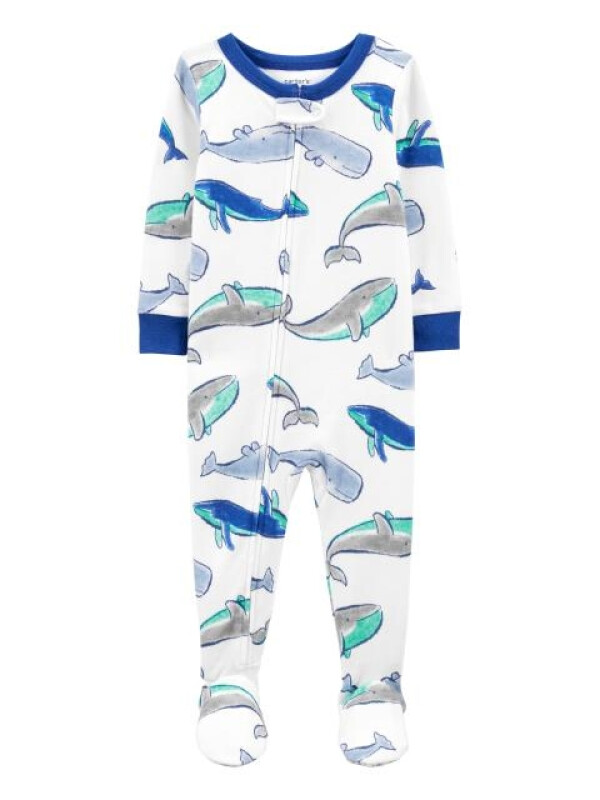 Carter's Pijama cu fermoar Balene 