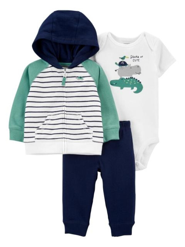 Carter's Set 3 piese hanorac body si pantaloni Testoasa 