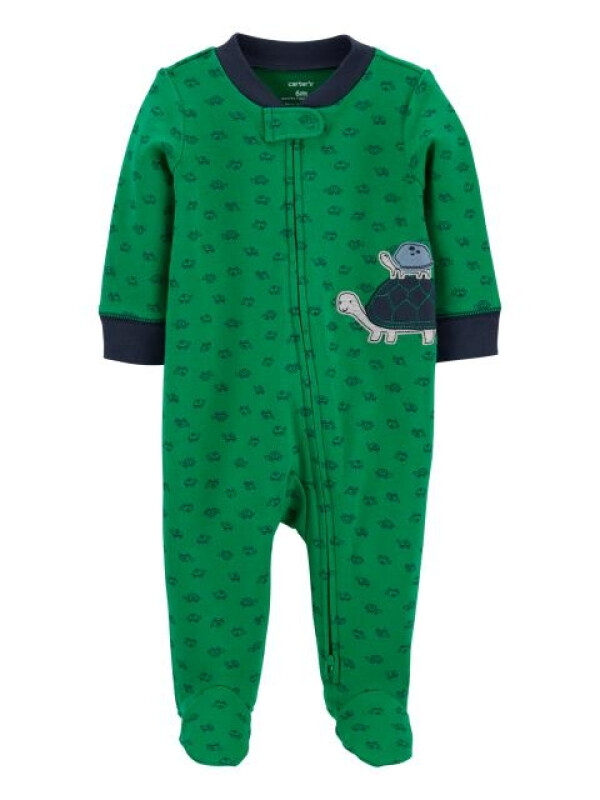 Carter's Pijama cu fermoar reversibil Testoasa 