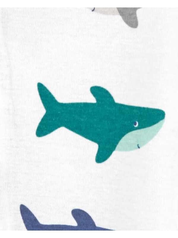 Carter's Pijama cu fermoar reversibil Rechin 