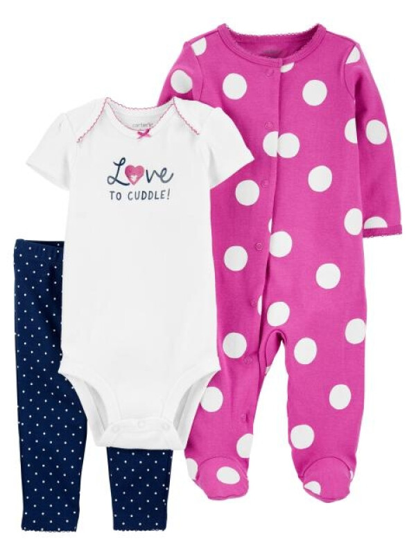 Carter's Set 3 piese pantaloni body si pijama Buline