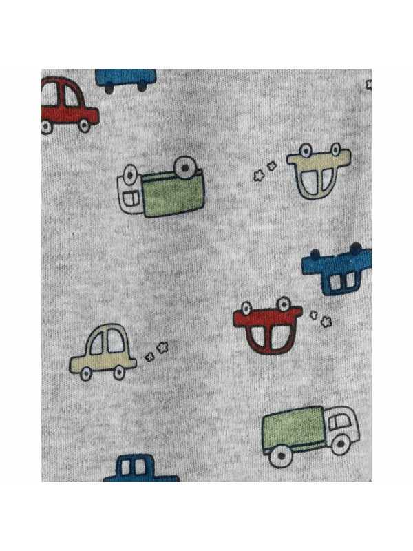 Pijama gri cu autovehicule