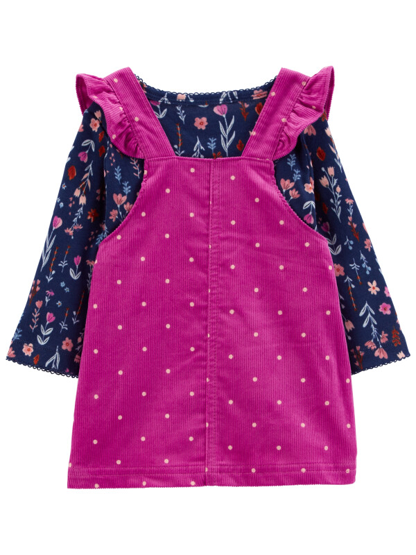 Carter's Set 3 piese sarafan bluza si ciorapei Buline