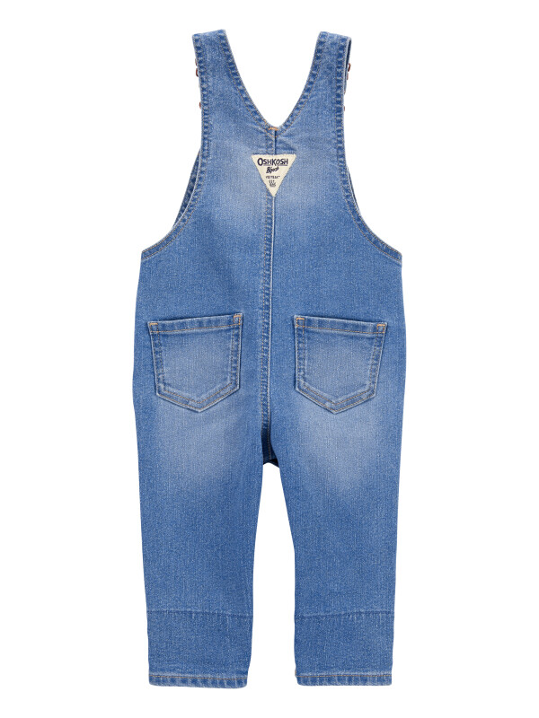 Salopeta denim cu floricele