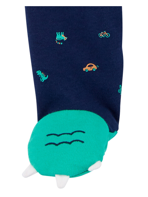 Pijama bleumarin cu dinozauri