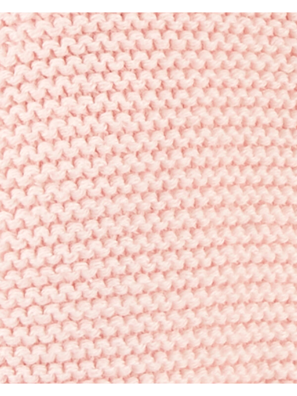 Cardigan roz tricotat cu blana