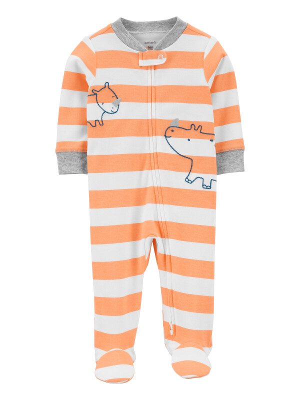 Pijama cu fermoar reversibil Hipopotam
