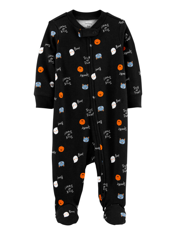 Carter's Salopeta neagra Boo! cu picioruse Halloween