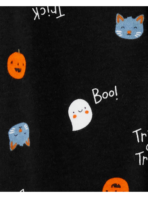 Carter's Salopeta neagra Boo! cu picioruse Halloween