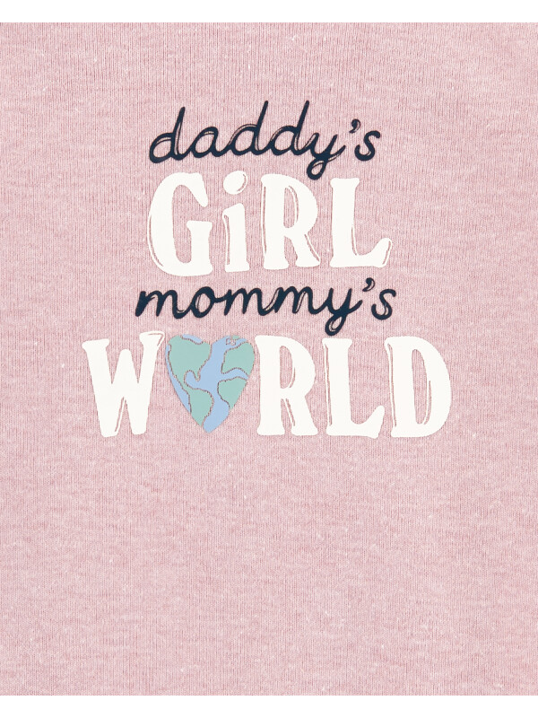 Carter's Body cu mesaj Daddy's Girl Mommy's World