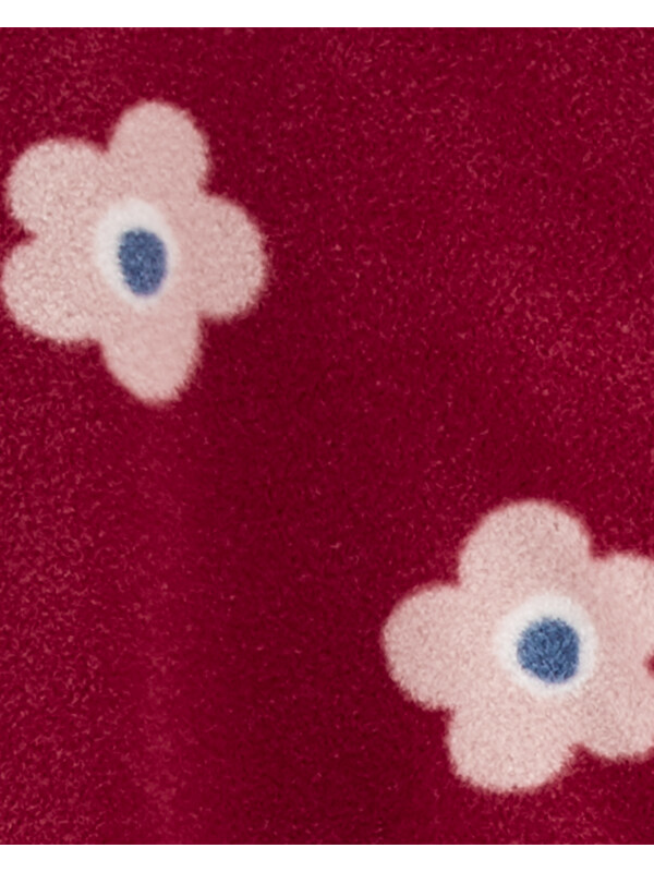 Pijama visiniu cu floricele