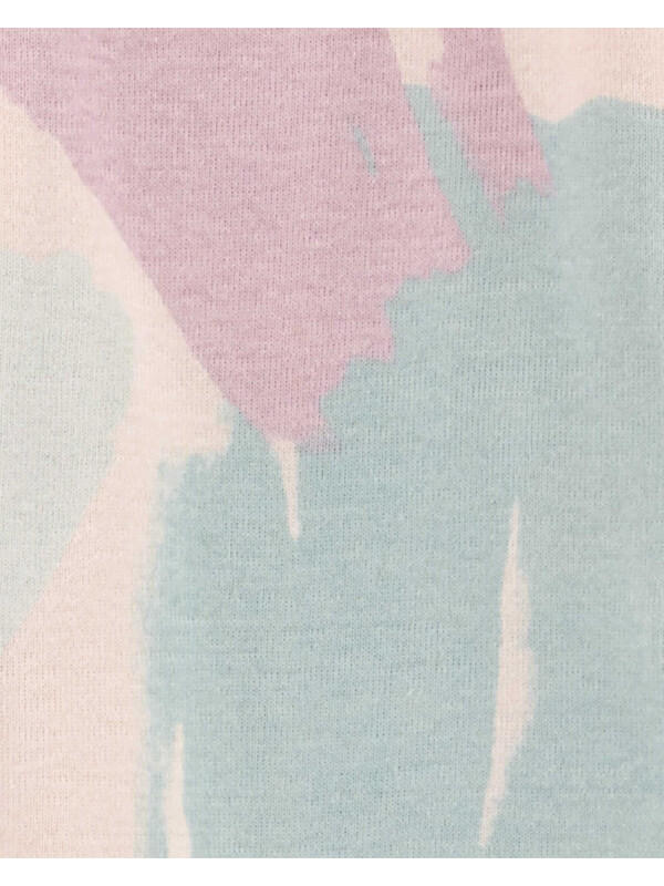 Pijama roz cu desene pastel